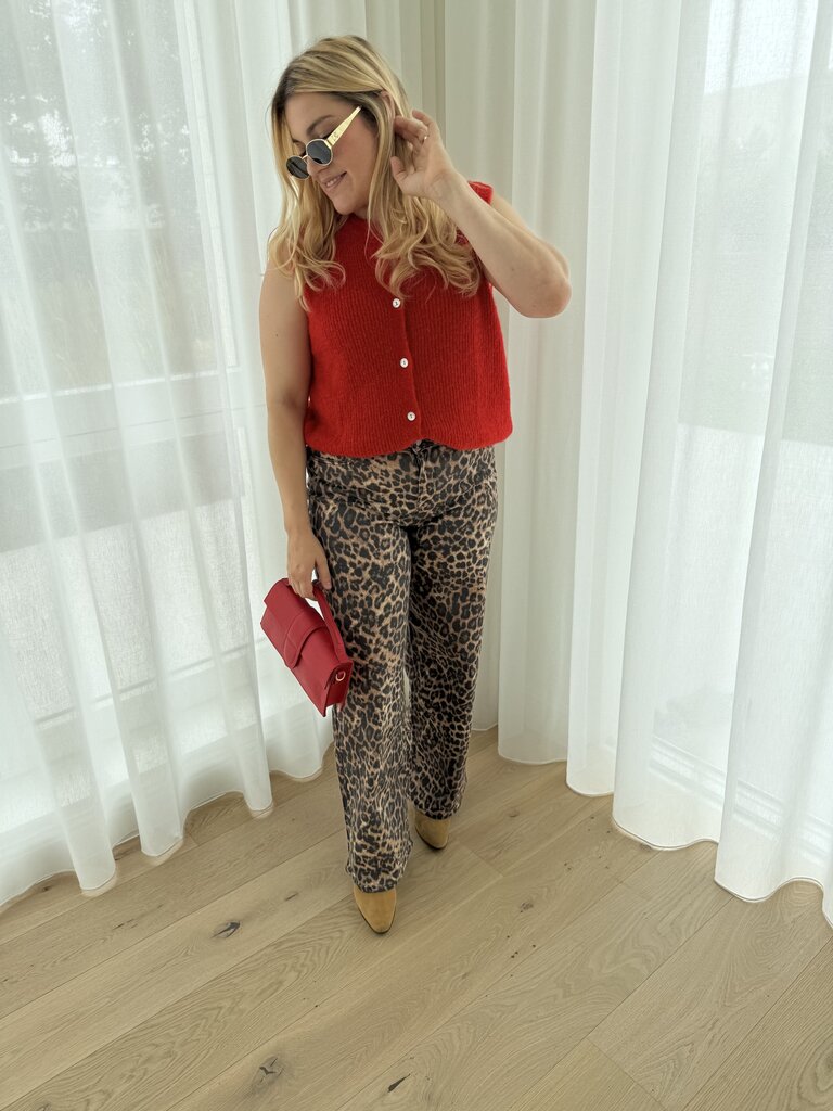 Anaïs gilet red