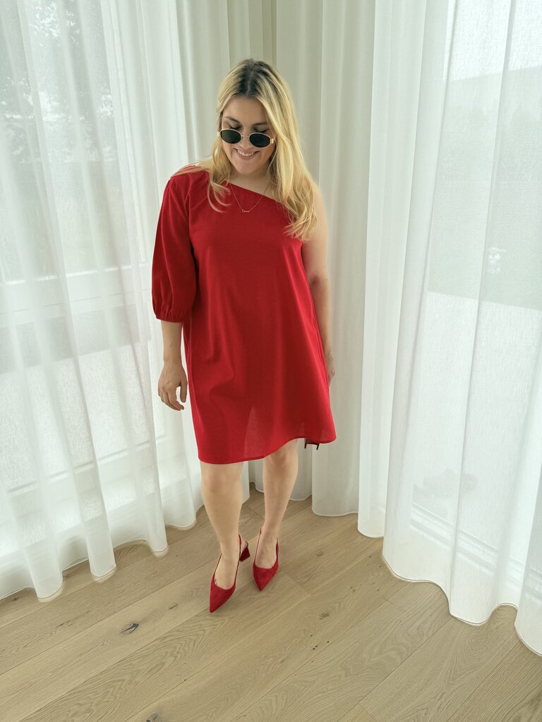 Polly dress red