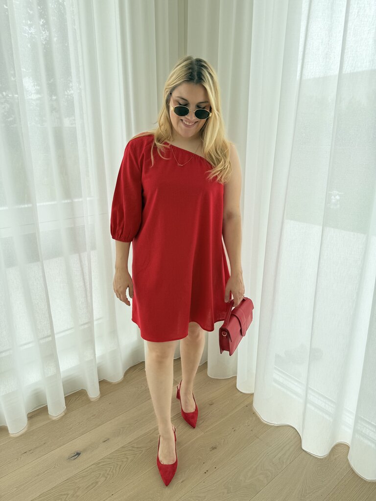 Polly dress red
