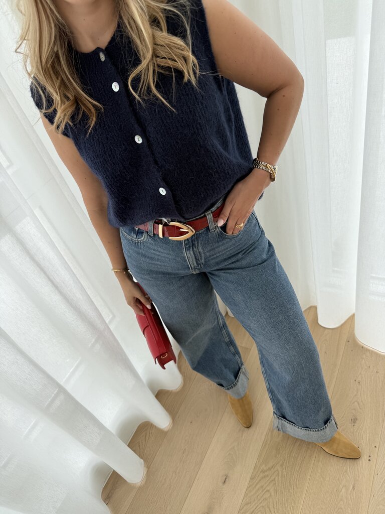 Tokyo wide fold up jeans