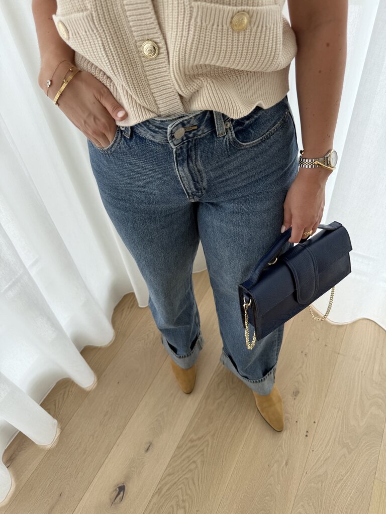 Tokyo wide fold up jeans