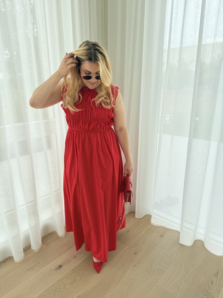 Nomi dress red