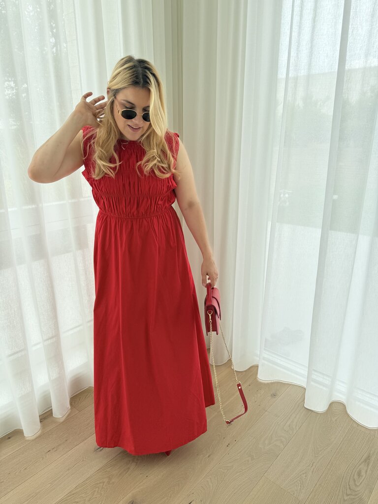 Nomi dress red