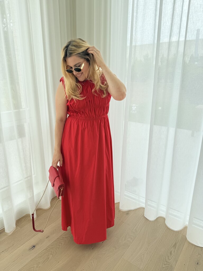 Nomi dress red