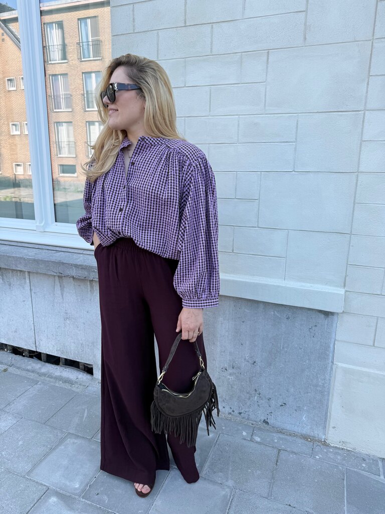 Meike pantalon wine red