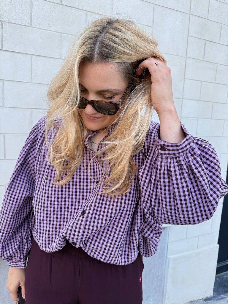 Felix blouse purple/brown