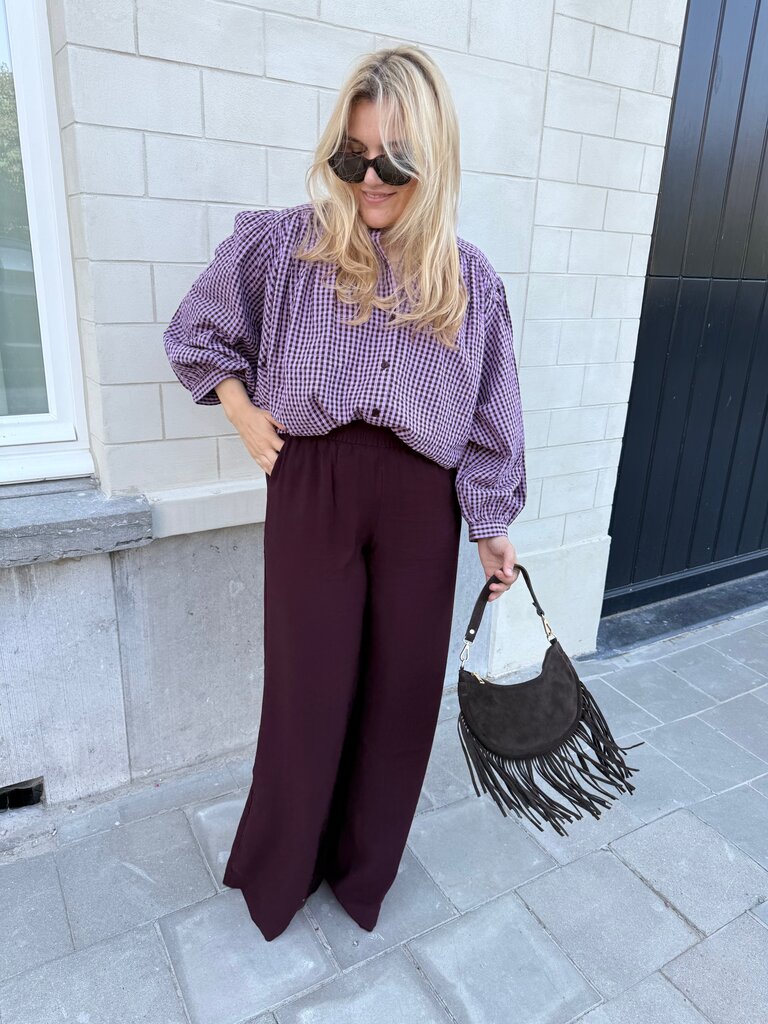 Felix blouse purple/brown