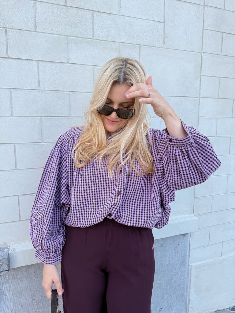Felix blouse purple/brown