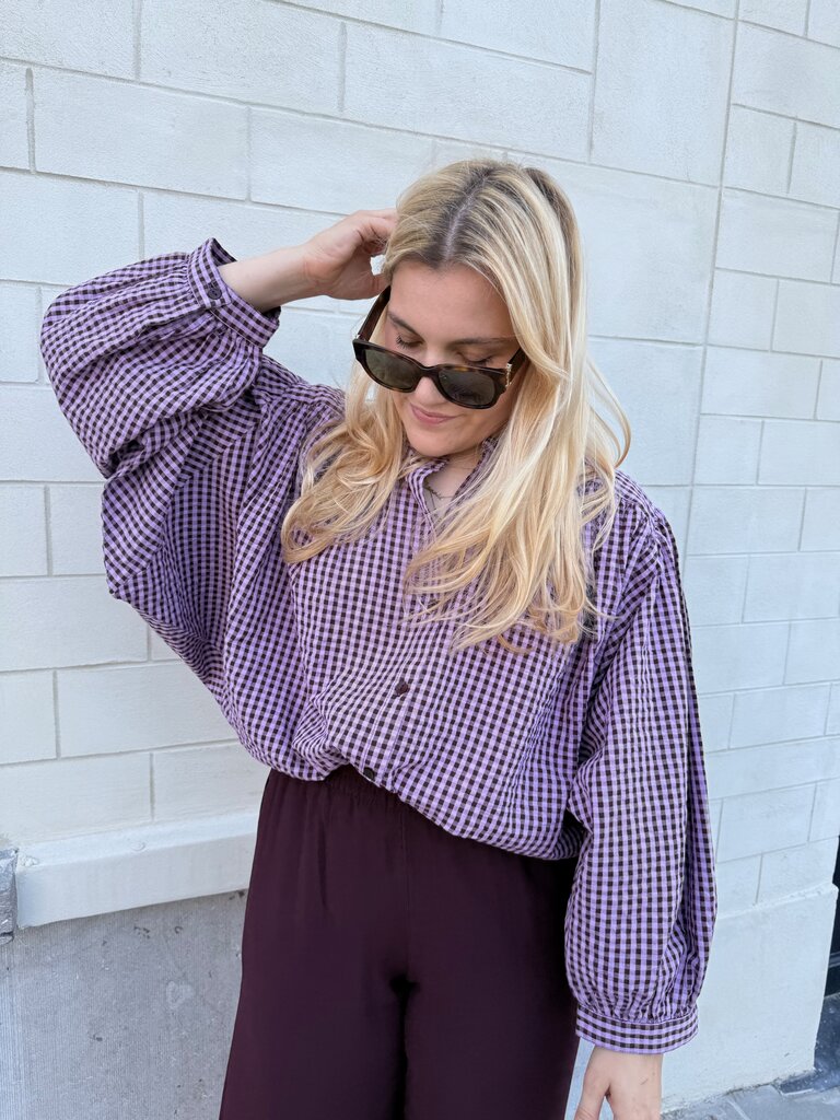 Felix blouse purple/brown