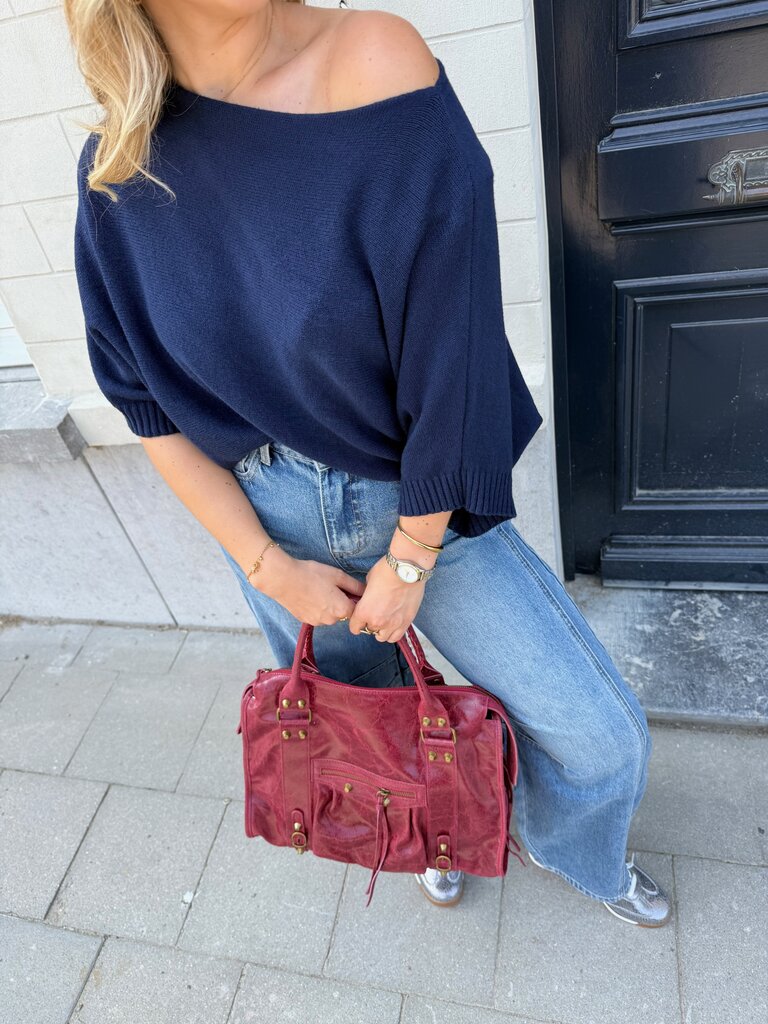 Cleo bag burgundy large