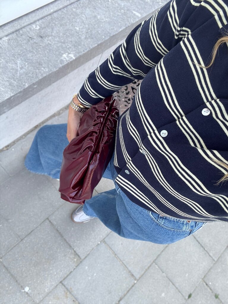 Teddy clutch burgundy