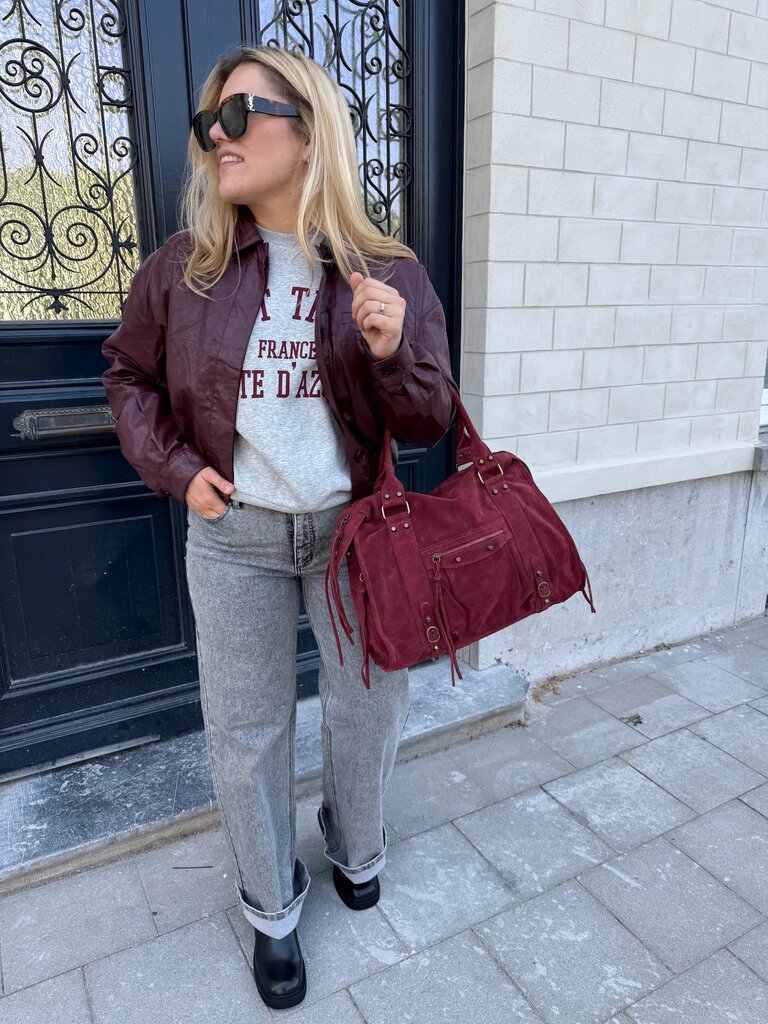 Bria bomber bordeaux