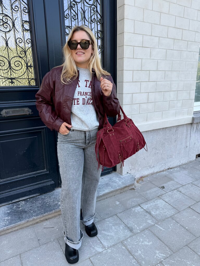 Bria bomber bordeaux