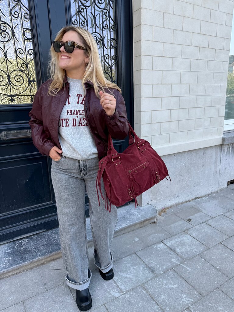 Bria bomber bordeaux