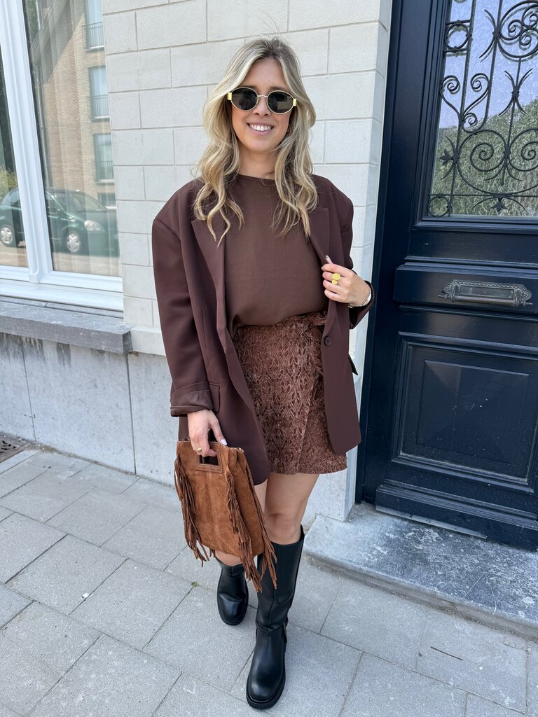 Irene top brown
