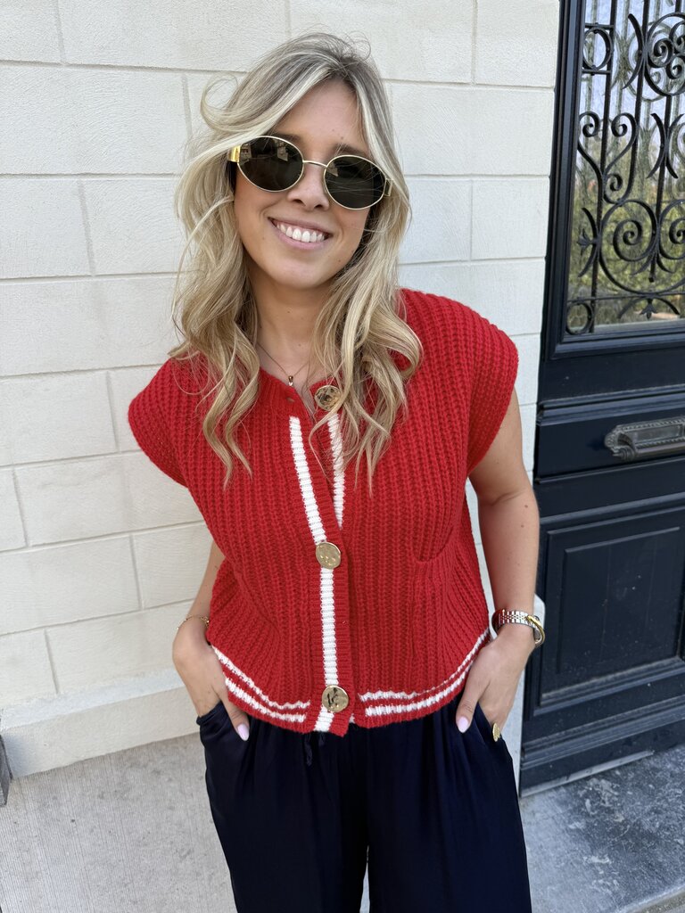 Victoria gilet red TU