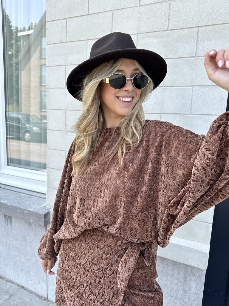 Livia hat brown