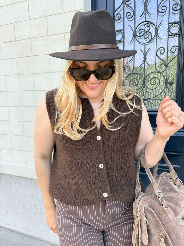 Anaïs gilet brown