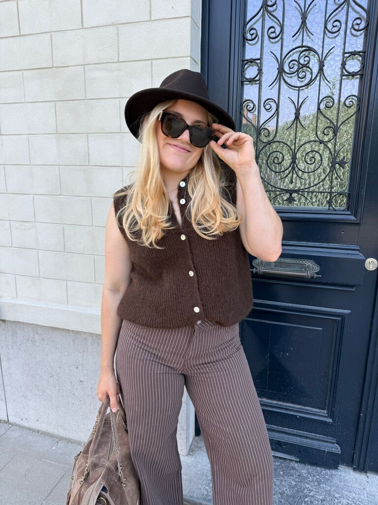 Anaïs gilet brown