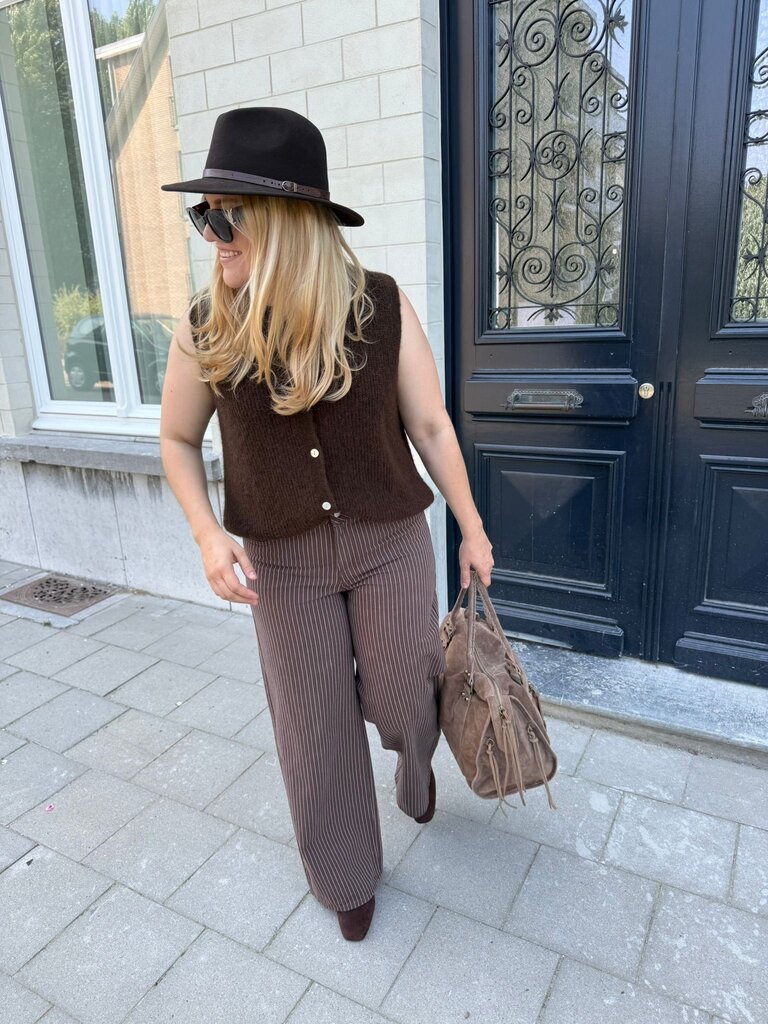 Anaïs gilet brown