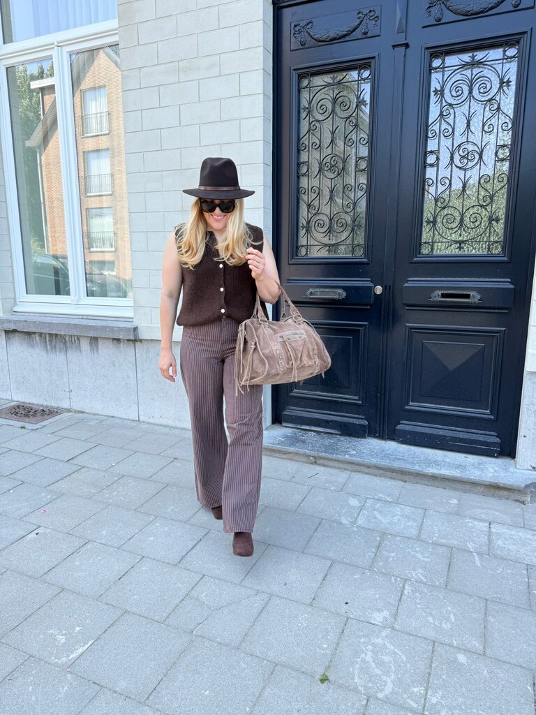 Anaïs gilet brown