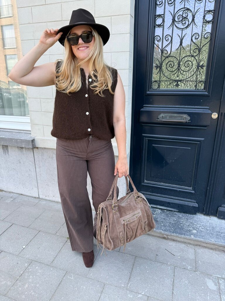 Anaïs gilet brown