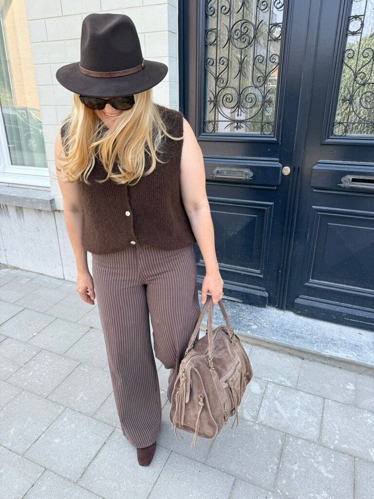 Anaïs gilet brown
