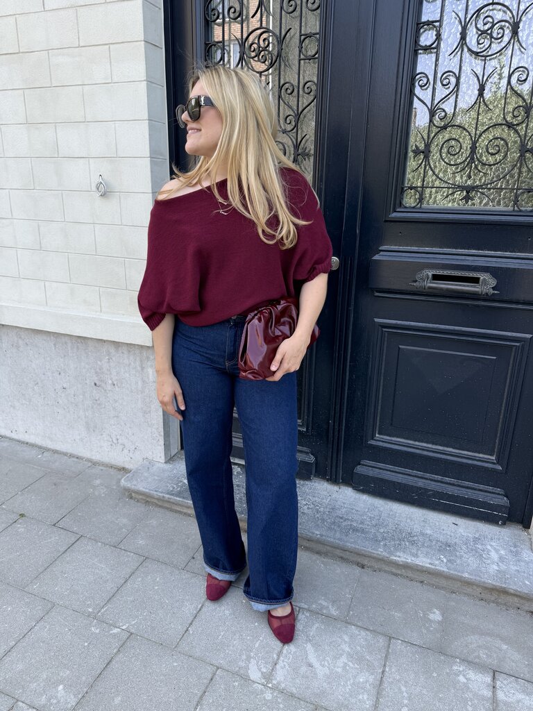 Tokyo wide dark blue jeans