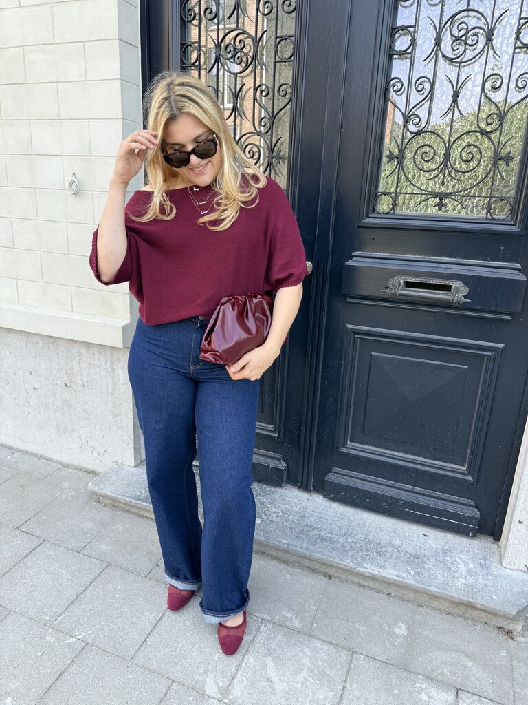 Tokyo wide dark blue jeans