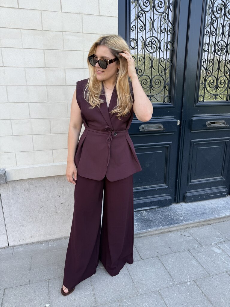 Coco gilet burgundy
