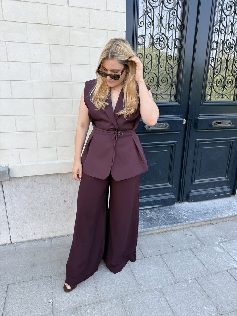 Coco gilet burgundy