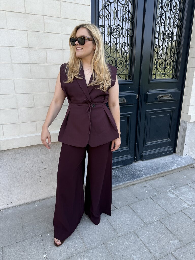 Coco gilet burgundy