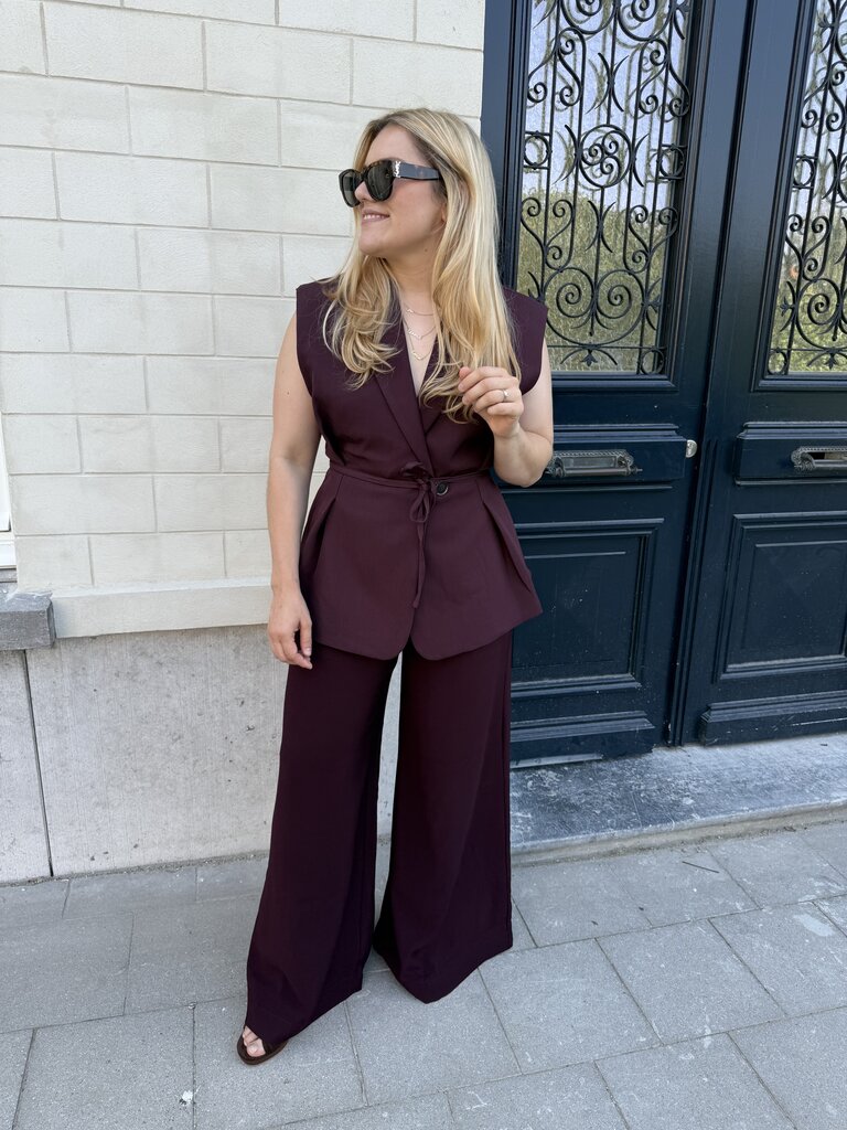 Coco gilet burgundy