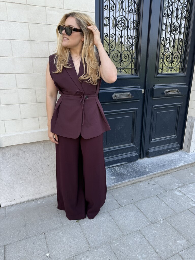 Coco gilet burgundy