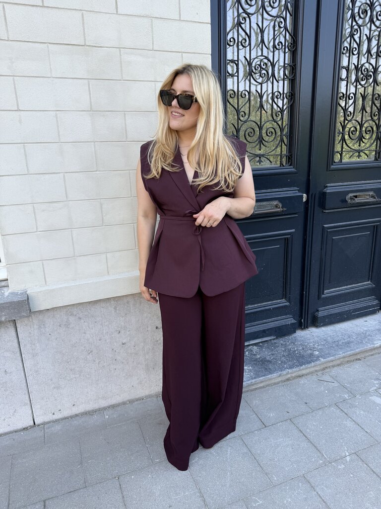 Coco gilet burgundy