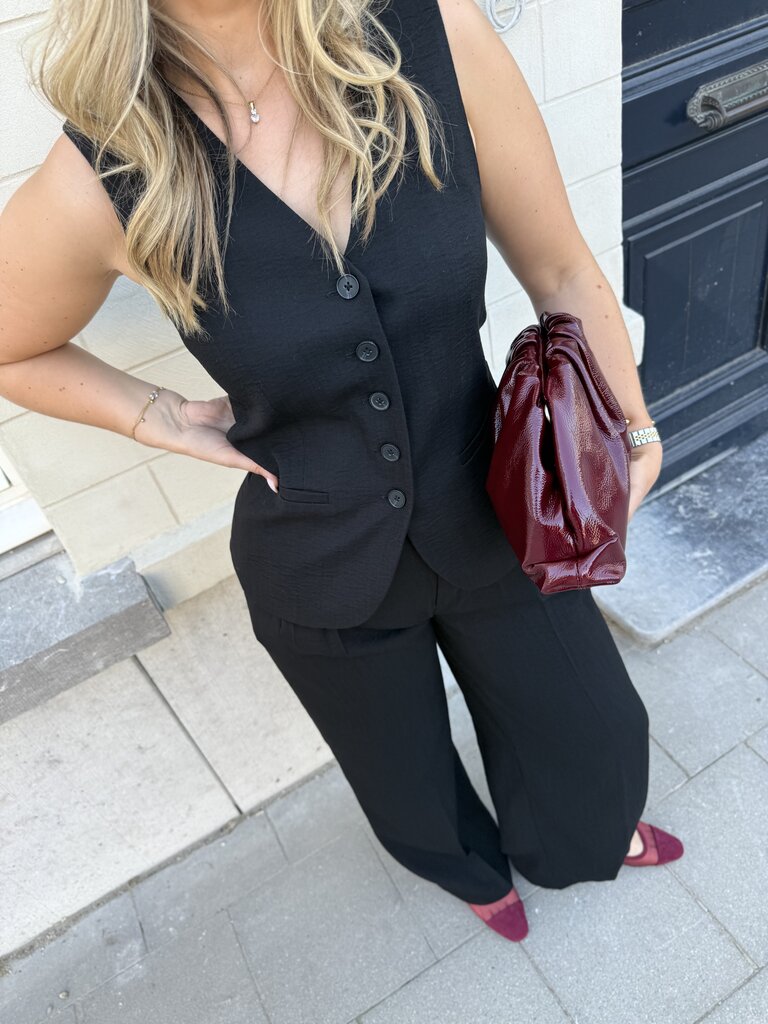 River gilet black