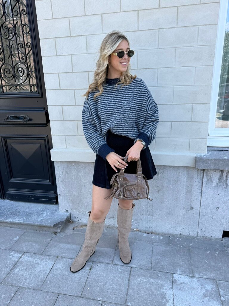 Polly knit blue
