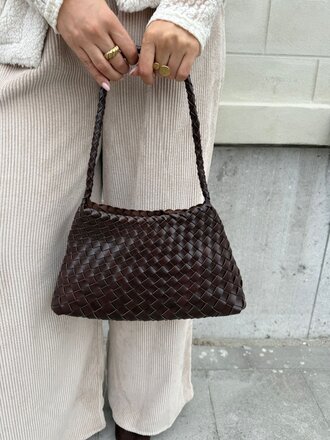 Braided bag brown Braided bag brown