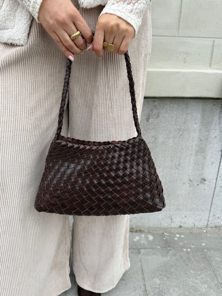 Braided bag brown