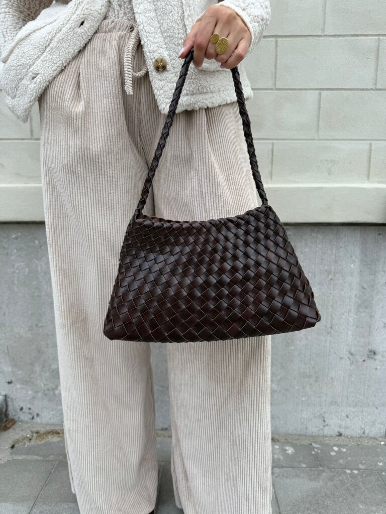 Braided bag brown