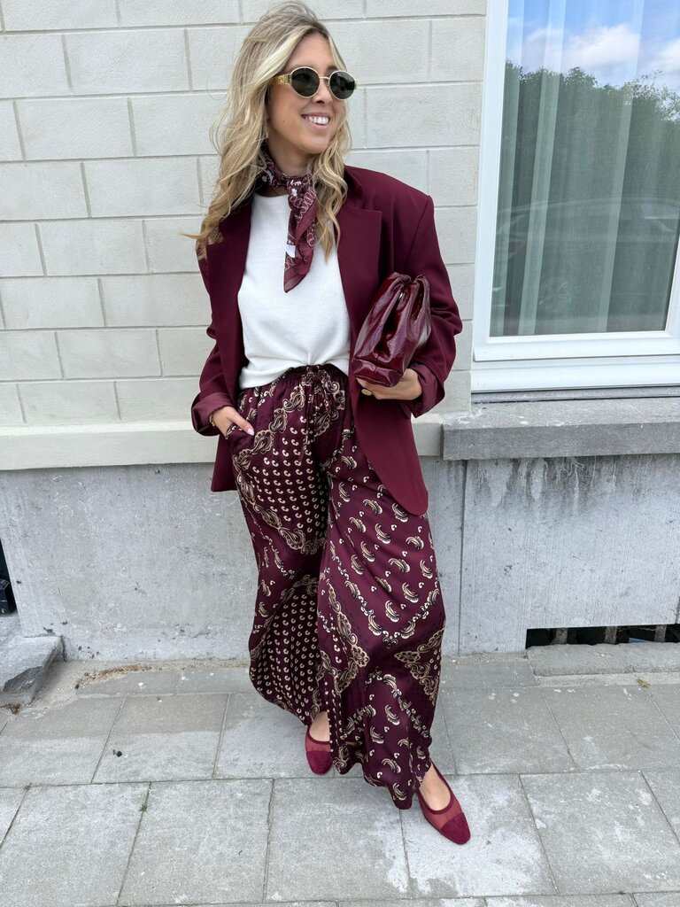 Tulum pantalon burgundy