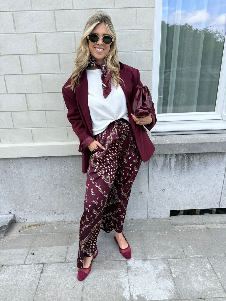 Tulum pantalon burgundy