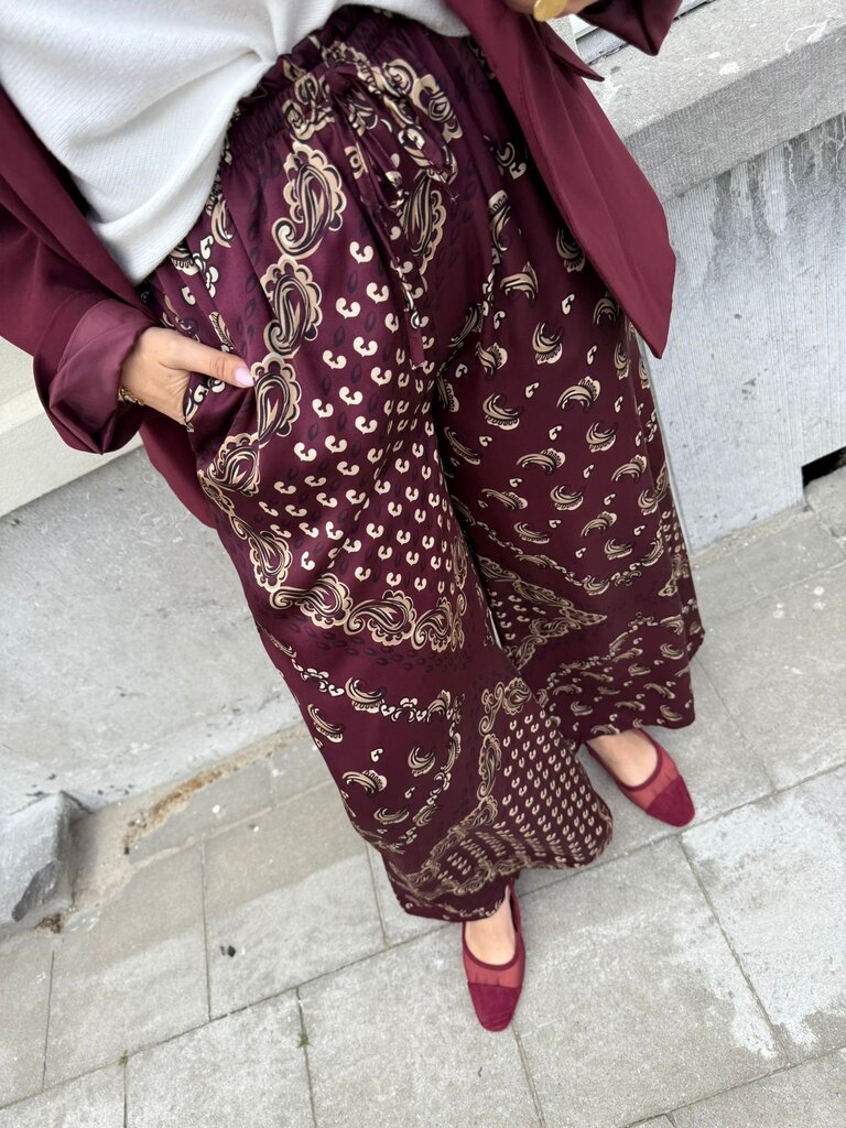 Tulum pantalon burgundy