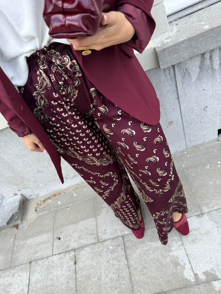 Tulum pantalon burgundy