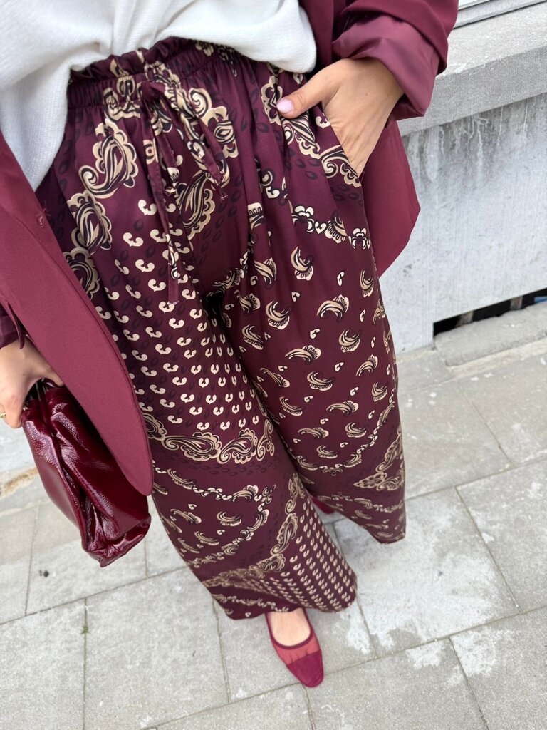 Tulum pantalon burgundy