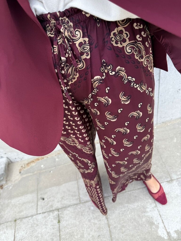 Tulum pantalon burgundy