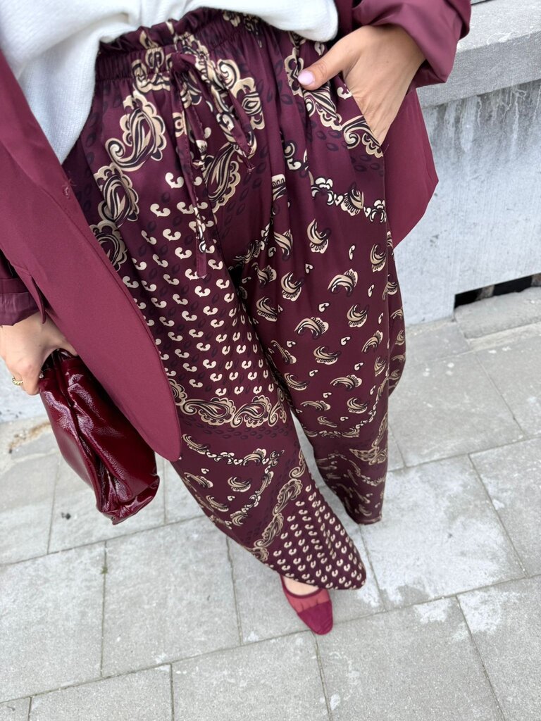 Tulum pantalon burgundy