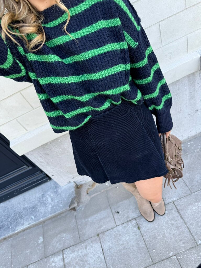 Pippa cord skirt blue