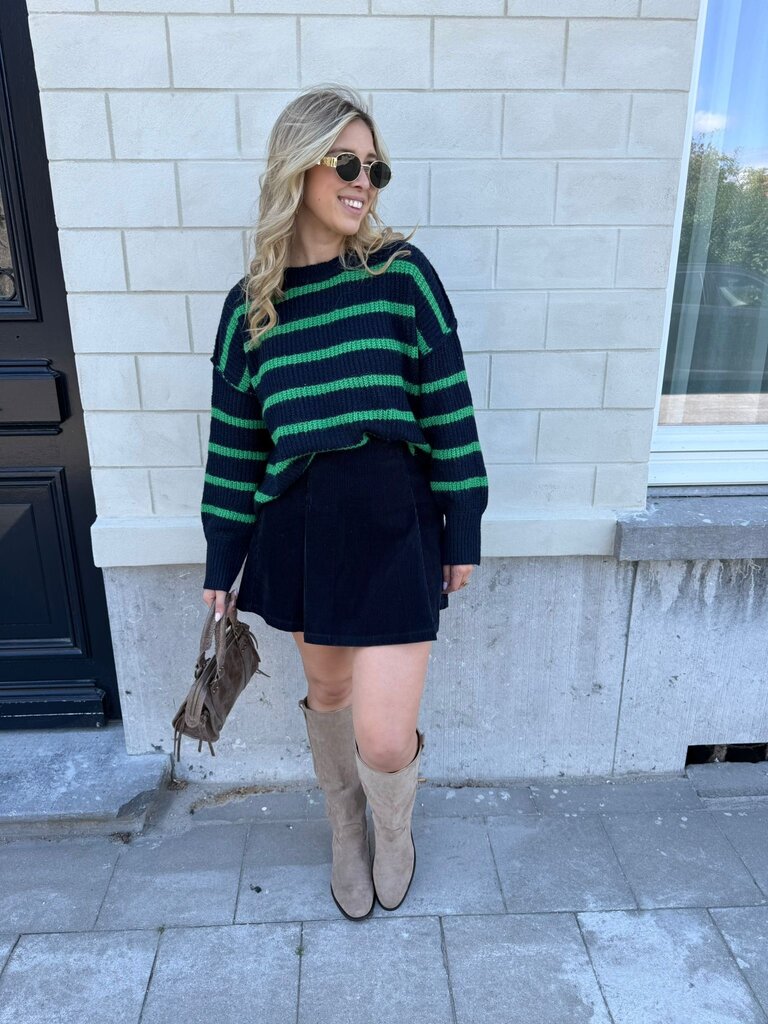 Pippa cord skirt blue