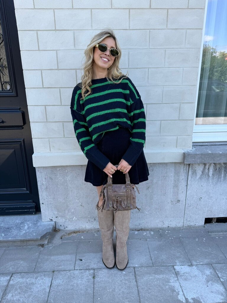 Pippa cord skirt blue
